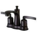 Kingston FB7615EFL 4-Inch Centerset Bathroom Faucet with Retail Pop-Up FB7615EFL